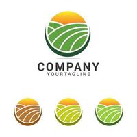 Modern Nature Logo Design Template vector