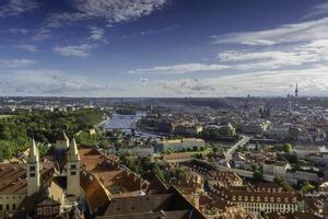 Autumn view of the historical part of Prague photo