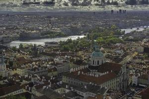 Autumn view of the historical part of Prague photo