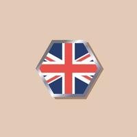 Illustration of United Kingdom flag Template vector