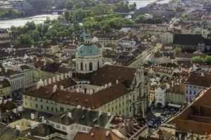 Autumn view of the historical part of Prague photo