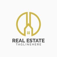 Real Estate Logo Design Template vector