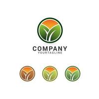 Modern Nature Logo Design Template vector