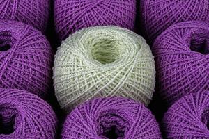 Colorful ball of yarn photo