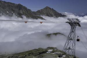 la vista desde la estación del teleférico eisgrat foto