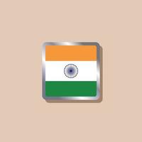 ilustración de la plantilla de la bandera india vector