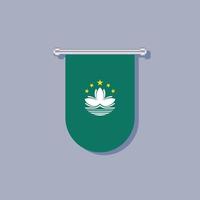 Illustration of Macau flag Template vector