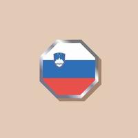 Illustration of Slovenia flag Template vector