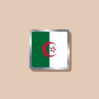 Illustration of Algeria flag Template vector