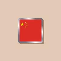 Illustration of China flag Template vector