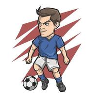 ilustración de dibujos animados de fútbol vector