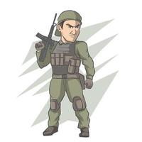 army vector illustration