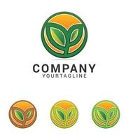 Modern Nature Logo Design Template vector