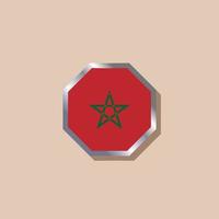 Illustration of Morocco flag Template vector