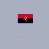 Illustration of Angola flag Template vector