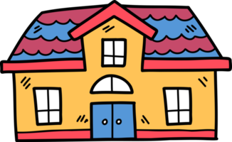 hand drawn cute school illustration on transparent background png