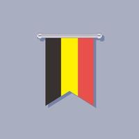 ilustración de la plantilla de la bandera de bélgica vector