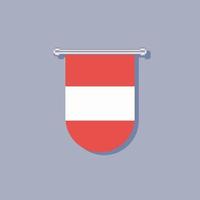 Illustration of Austria flag Template vector