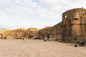 Budva, Montenegro - October 20, 2020 - View of the old part of the city. photo