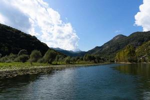 River Crnoevich is a city in Montenegro on the river of the same name or the Black River, not far from the coast of Lake Skadar. photo