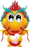 carino oro Drago personaggio design png