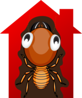 termite de dessin animé mignon png