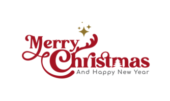 Merry christmas and Happy new year png