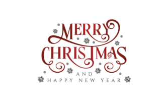 Merry christmas and Happy new year png