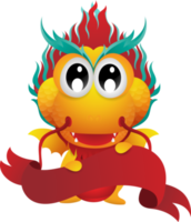 conception de personnage de dragon d'or mignon png
