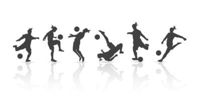 football style collection, silhouette design, vector illustration