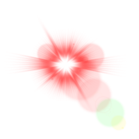 effet de lumière parasite numérique réaliste png