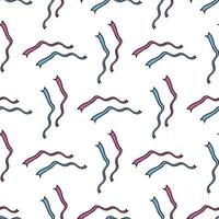 Seamless pattern with pink and blue ribbons on white background for fabric, textile, clothes, tablecloth and other things. Vector image.