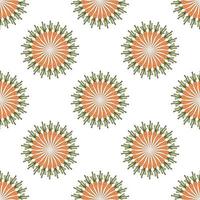 Seamless pattern with creative carrots on white background. Endless background of vegetables for your design. Vector image.
