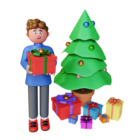 christmas character and gifts png