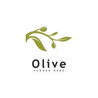 plantilla de vector de diseño de logotipo de aceite de oliva