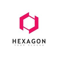 diseño de vector de logotipo de hexágono creativo