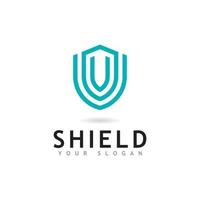 Shield logo icon design template vector