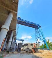 This is a photo of the gantry portal for lifting girders.