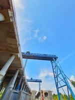 This is a photo of the gantry portal for lifting girders.