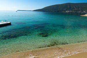 Dawn over the Bay of Kotor, Adriatic Sea, Montenegro photo