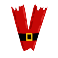 conjunto de alfabeto de feliz navidad png