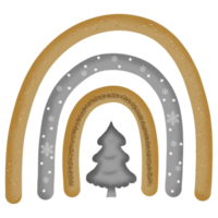 Cute Christmas Rainbow png