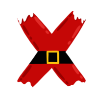 conjunto de alfabeto de feliz navidad png