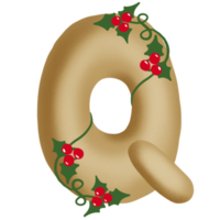 conjunto de alfabeto de feliz navidad png