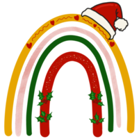 lindo arco-íris de natal png