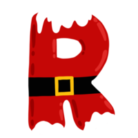 vrolijk Kerstmis alfabet reeks png