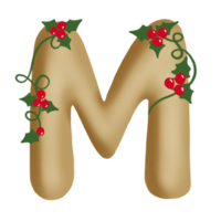 conjunto de alfabeto de feliz navidad png