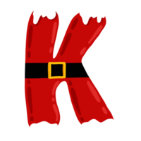 conjunto de alfabeto de feliz navidad png