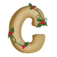 Frohe Weihnachten-Alphabet-Set png