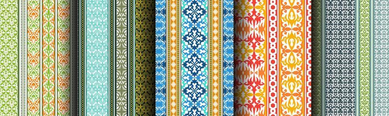 traditional ethnic abstract pattern bundle set